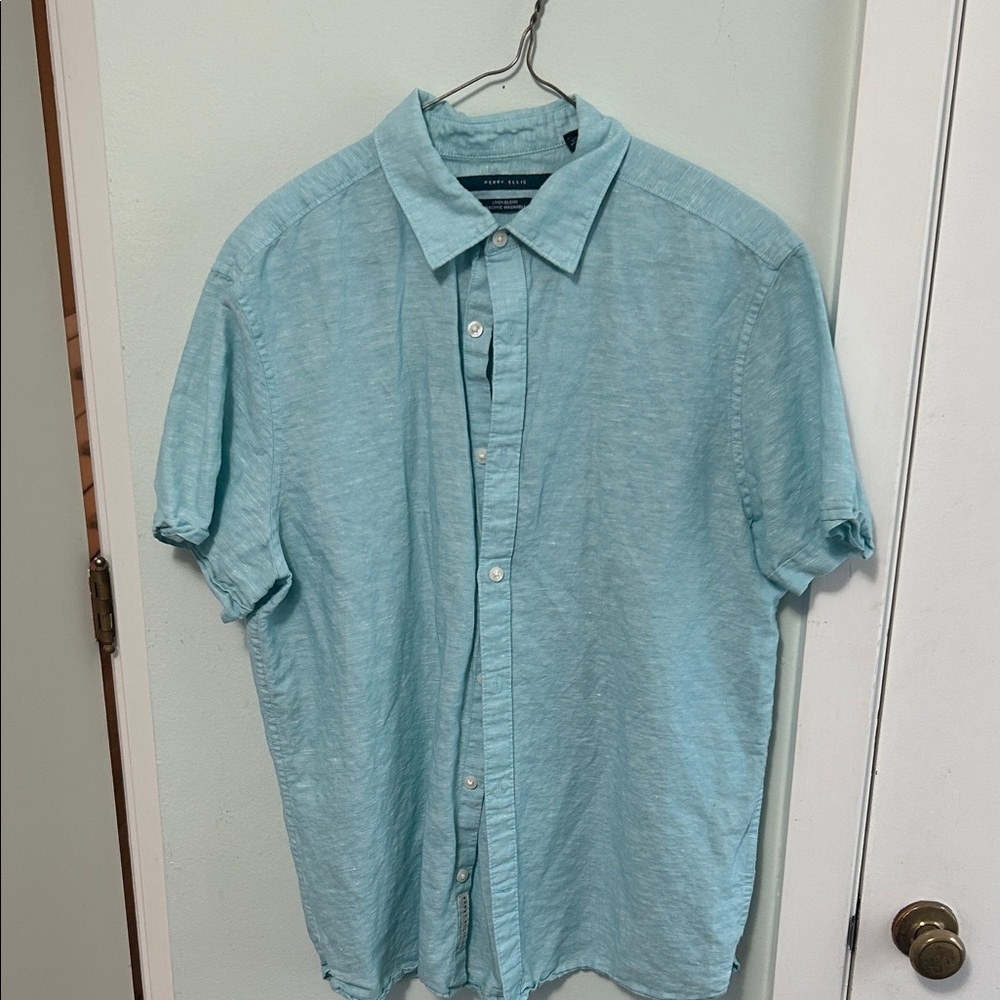 Perry Ellis Aqua Men's Casual Shirt